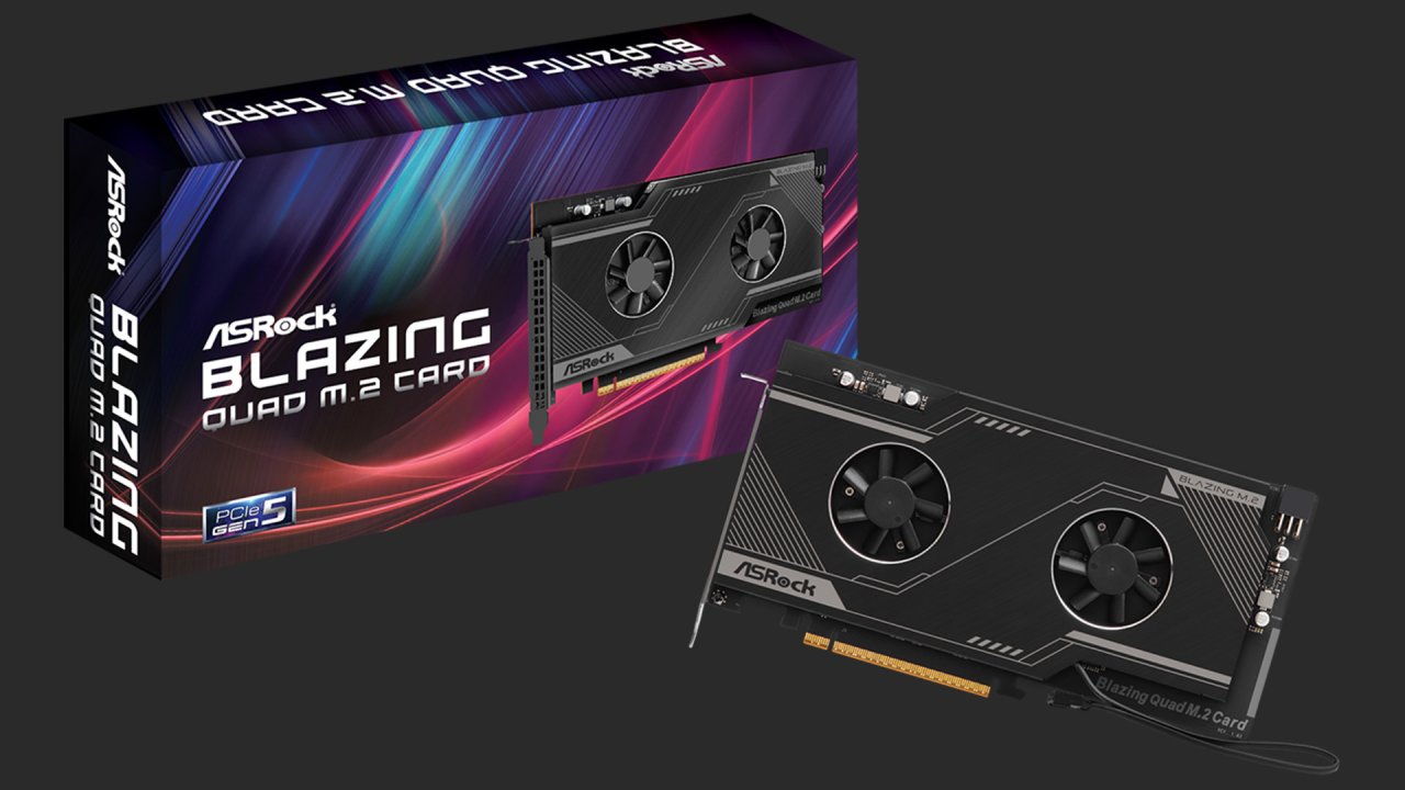 Asrock pushes the M.2 plate into the mat