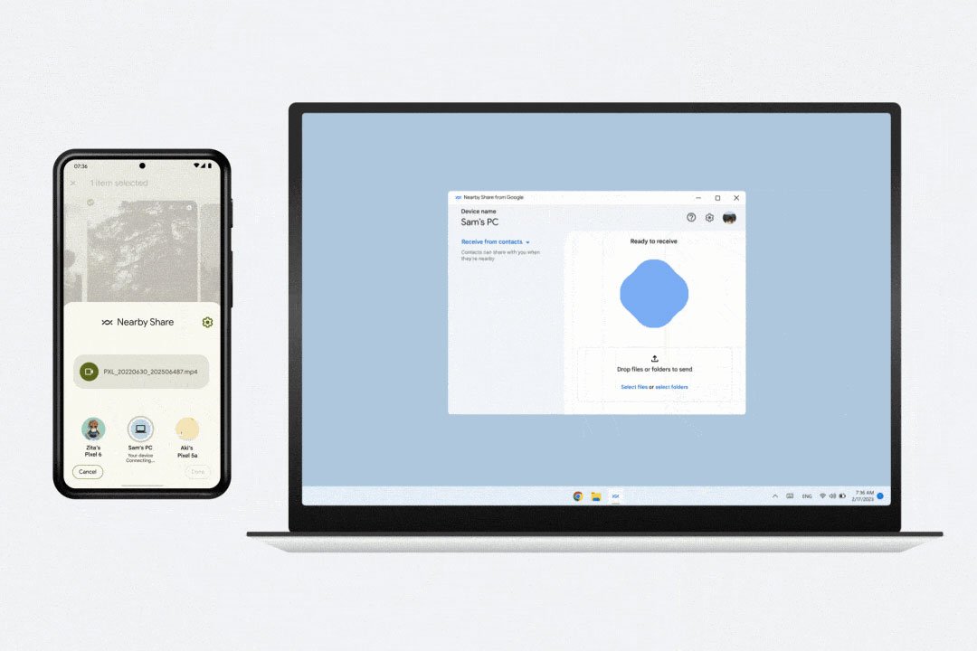 Google simplifies file sharing between Android and Windows – Not available in Sweden