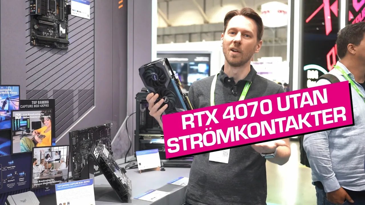 Asus trollar bort strömkabel från Geforce RTX 4070