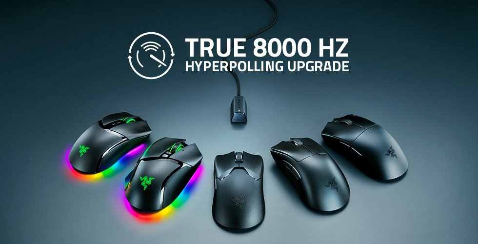 Razer Mice with 8000Hz Wireless Polling Rate: Eliminating Micro-stuttering and Customizable Frequencies
