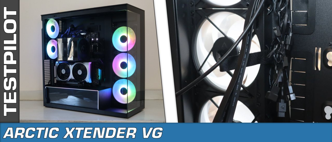 Testpilot: Arctic Xtender VG – rymligt chassi med fem RGB-fläktar